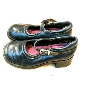 Sam & Libby girls leather navy shoes